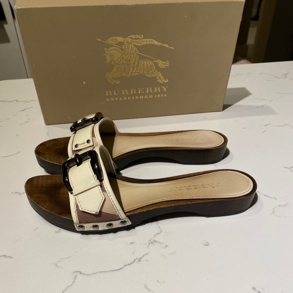 Burberry Wooden Slippers
